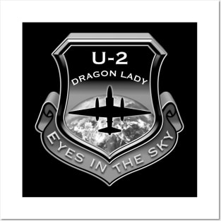 3D U2 Dragon Lady spy plane shield Posters and Art